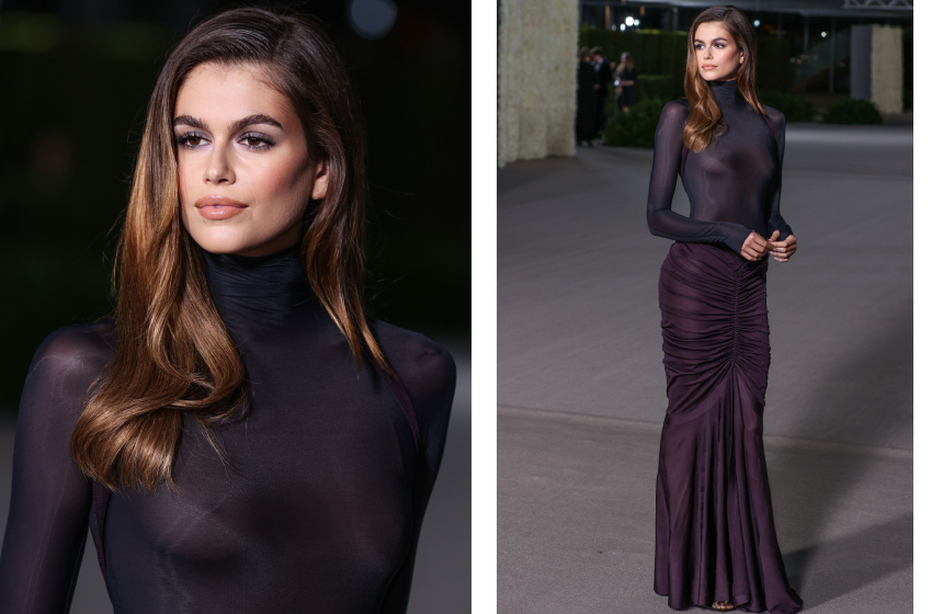 Кайя Гербер в прозрачном платье, а Селена Гомес в смокинге: самые яркие образы The Academy Museum Gala.